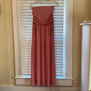 Pink maxi dress